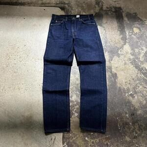 Vintage Levi’s 505 orange tab regular fit straight leg dark jeans